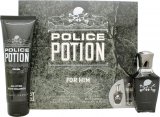 Police Potion Set para hombre con Eau De Parfum de 30 ml y loción de 100 ml