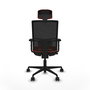 PIQUERAS Y CRESPO Silla de oficina Yunquera con mecanismo Sincro/Traslack, Naranja oscuro y Negro