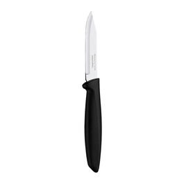 Tramontina Cuchillo para Legumbres y Frutas Plenus Negro Hoja 7.7 cm