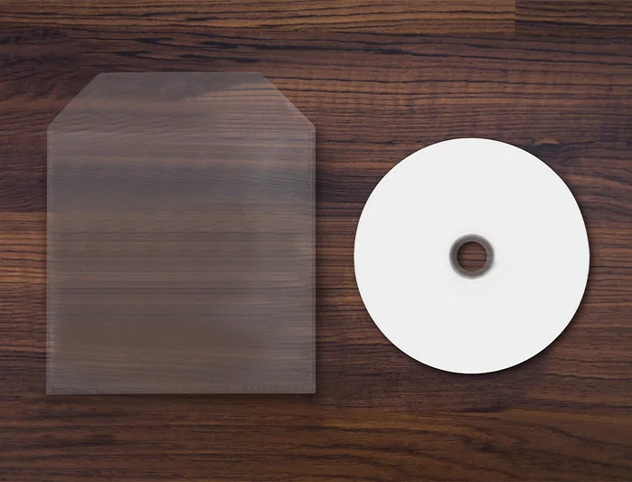 Q-connect Sobre para CD/DVD de polipropileno con solapa, pack de 50 unidades