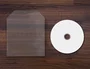 Q-connect Sobre para CD/DVD de polipropileno con solapa, pack de 50 unidades