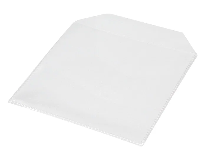 Q-connect Sobre para CD/DVD de polipropileno con solapa, pack de 50 unidades