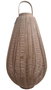 DKD Home Decor Portavelas de Madera y Lino Marrón 40x40x70 cm