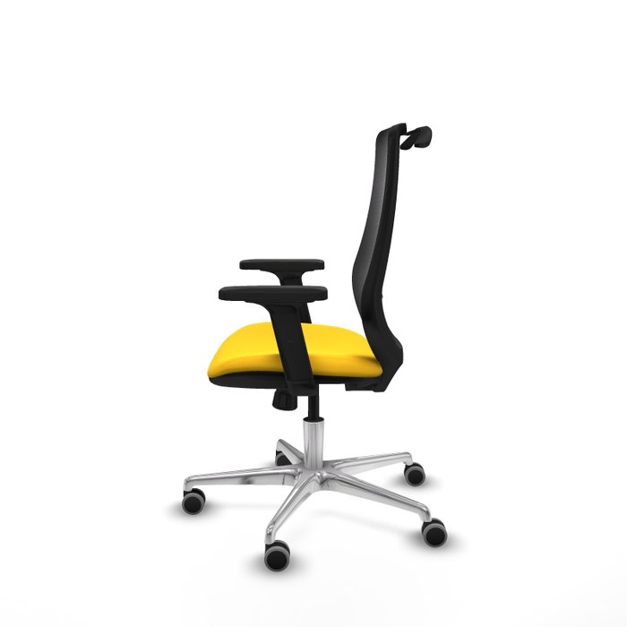 PIQUERAS Y CRESPO Silla de oficina Mardos con Mecanismo Sincro, Amarillo y Negro PIQUERAS Y CRESPO Silla de oficina Mardos con Mecanismo Sincro, Amarillo y Negro