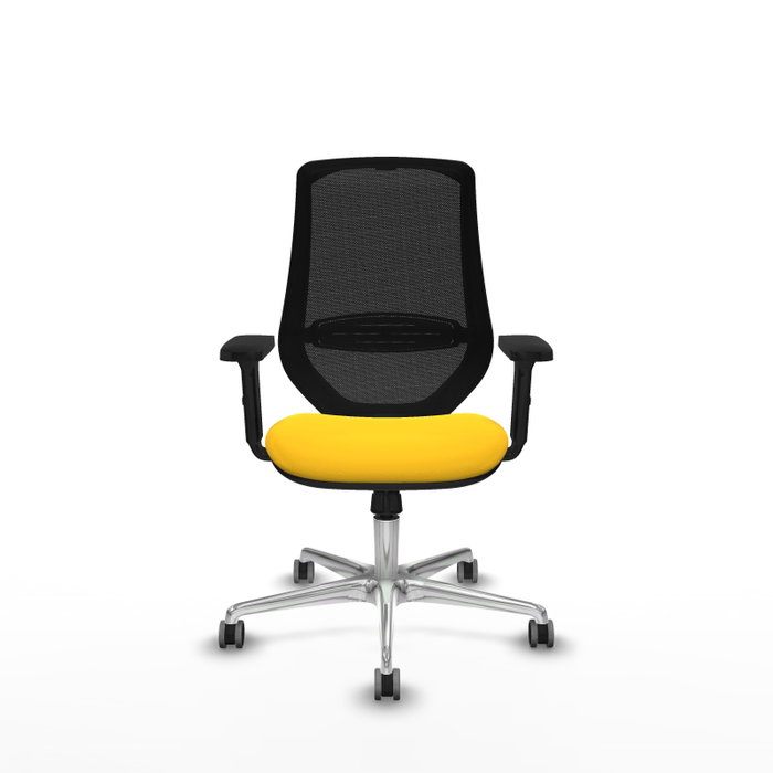 PIQUERAS Y CRESPO Silla de oficina Mardos con Mecanismo Sincro, Amarillo y Negro PIQUERAS Y CRESPO Silla de oficina Mardos con Mecanismo Sincro, Amarillo y Negro