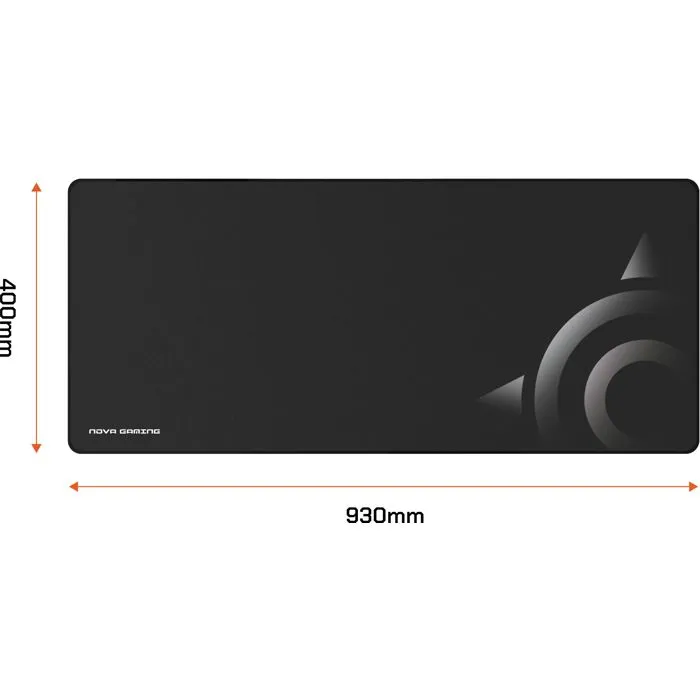 Nova Gaming Alfombrilla de Ratón Gaming XL Apollon Negra - NOV3700527315737