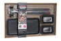 DKD Home Decor Set de Sushi Oriental Negro 7 Piezas. Vajilla de Gres y Bambú Apta para Microondas y Lavavajillas