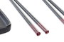 DKD Home Decor Set de Sushi Oriental Negro 7 Piezas. Vajilla de Gres y Bambú Apta para Microondas y Lavavajillas