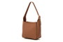 Lucky Bees 1297 Bolso de Cuero de Polivinilo Bronceado para Mujer, Elegante y Versátil, 22x11x19 cm