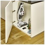 Severin HV7173 Aspiradora de mano inalámbrica plegable 2 en 1, Blanca