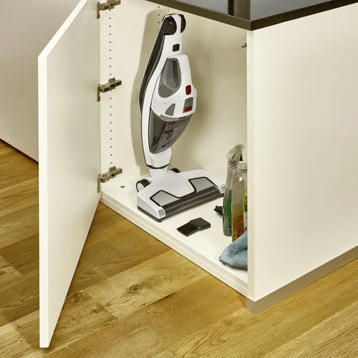 Severin HV7173 Aspiradora de Mano Inalámbrica Plegable 2 en 1, 8000 Pa, Autonomía 32 Min, Depósito 600 ml, Color Blanco