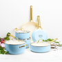 GreenPan Padova Reserve Set de 2 sartenes 20+26cm Azul Claro