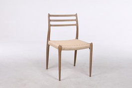 DKD Home Decor Silla de Madera de Hevea y Cuerda 48x48x78