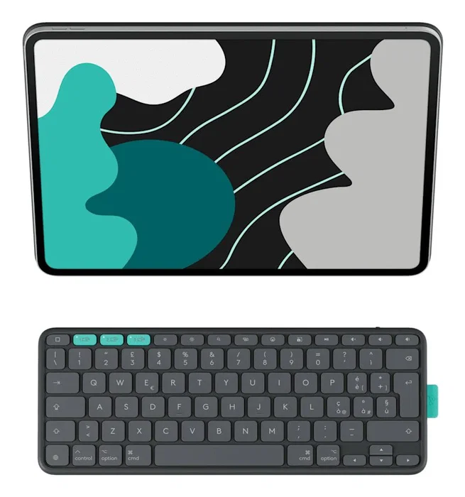 Logitech Flip Folio Teclado QWERTY Español Bluetooth Grafito
