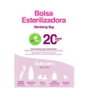 IRISANA Bolsa Esterilizadora para Microondas, 20 usos