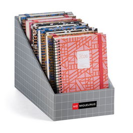 Agenda Anual (2026) Catalan Miquelrius Activa Espiral Assortiment Expositor De 14