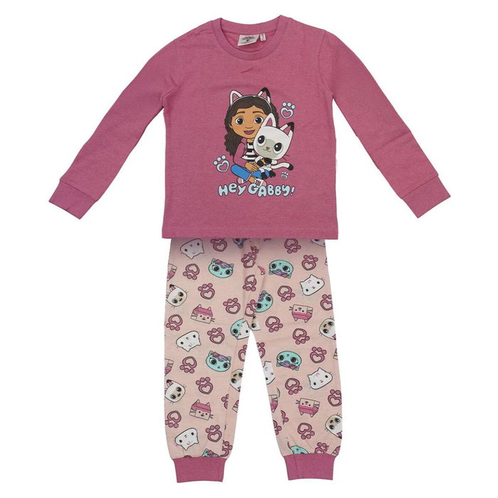 Cerdá Pijama Largo Single Jersey Gabby's Dollhouse 5 Años Rosa