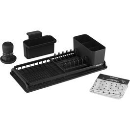 Brabantia Set de Escurridor de Platos Gris Oscuro
