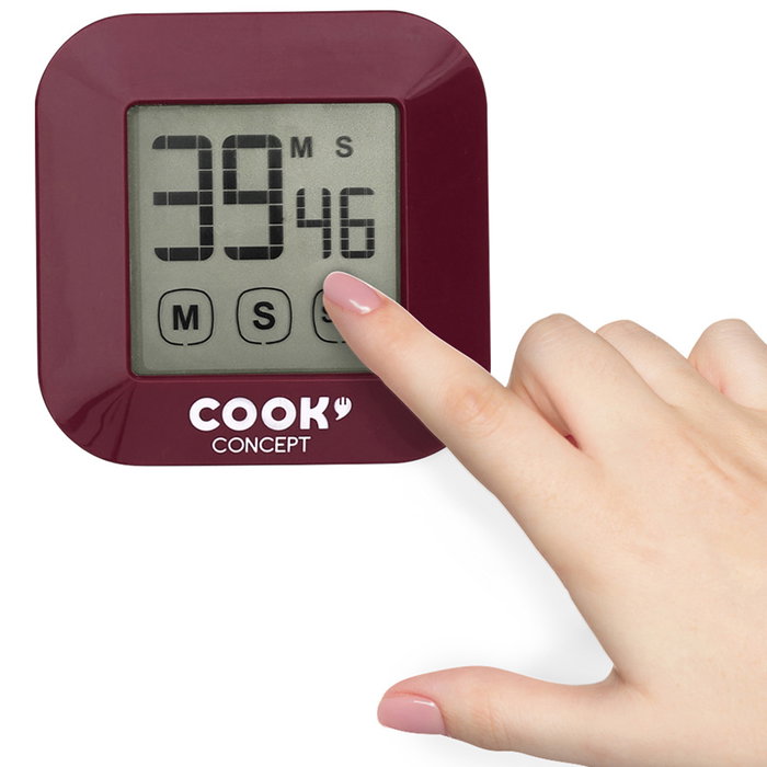 Cook Concept Temporizador Magnético Táctil para Cocina con Pantalla Electrónica y Soporte