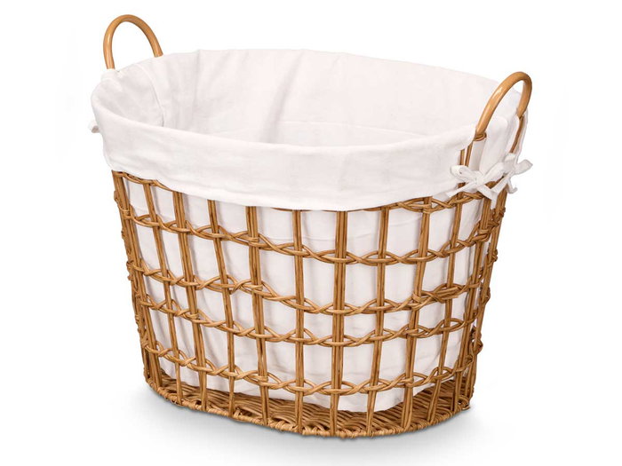 Kipit Cesto Ovalado Asas Bajo Natural 51 x 41 x 41 cm (Set de 6)