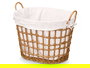 Kipit Cesto Ovalado Asas Bajo Natural 51 x 41 x 41 cm (Set de 6)
