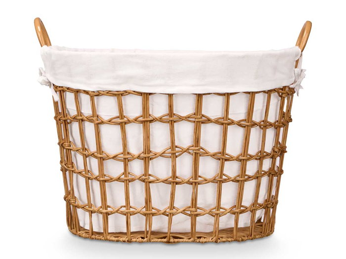 Kipit Cesto Ovalado Asas Bajo Natural 51 x 41 x 41 cm (Set de 6)