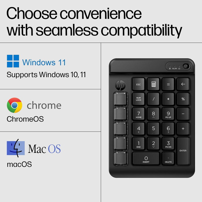 HP Teclado Numérico Inalámbrico Programable 430 Negro