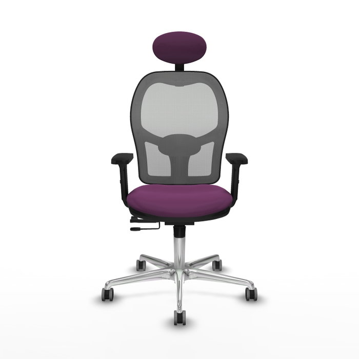 PIQUERAS Y CRESPO Silla de oficina Jorquera con mecanismo Sincro/Traslack Morado y Gris PIQUERAS Y CRESPO Silla de oficina Jorquera con mecanismo Sincro/Traslack Morado y Gris