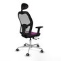 PIQUERAS Y CRESPO Silla de oficina Jorquera con mecanismo Sincro/Traslack Morado y Gris