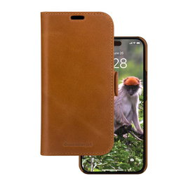 dbramante1928 Funda Cartera 2 en 1 Lynge para iPhone 15 Pro, Piel, Tan