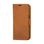 dbramante1928 Funda Cartera 2 en 1 Lynge para iPhone 15 Pro, Piel, Tan