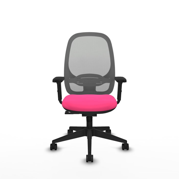 PIQUERAS Y CRESPO Silla de oficina Cilanco Rosa y Gris con Mecanismo Sincro PIQUERAS Y CRESPO Silla de oficina Cilanco Rosa y Gris con Mecanismo Sincro
