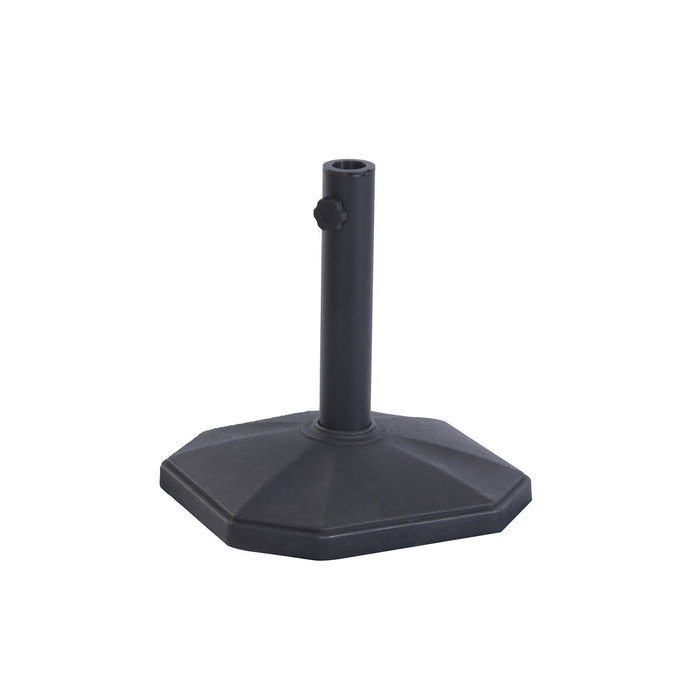 DKD Home Decor Base para Parasol de Plástico de Alta Densidad, 13kg, Negro