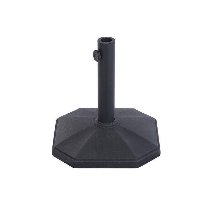 DKD Home Decor Base para Parasol de Plástico de Alta Densidad, 13kg, Negro