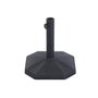 DKD Home Decor Base para Parasol de Plástico de Alta Densidad, 13kg, Negro