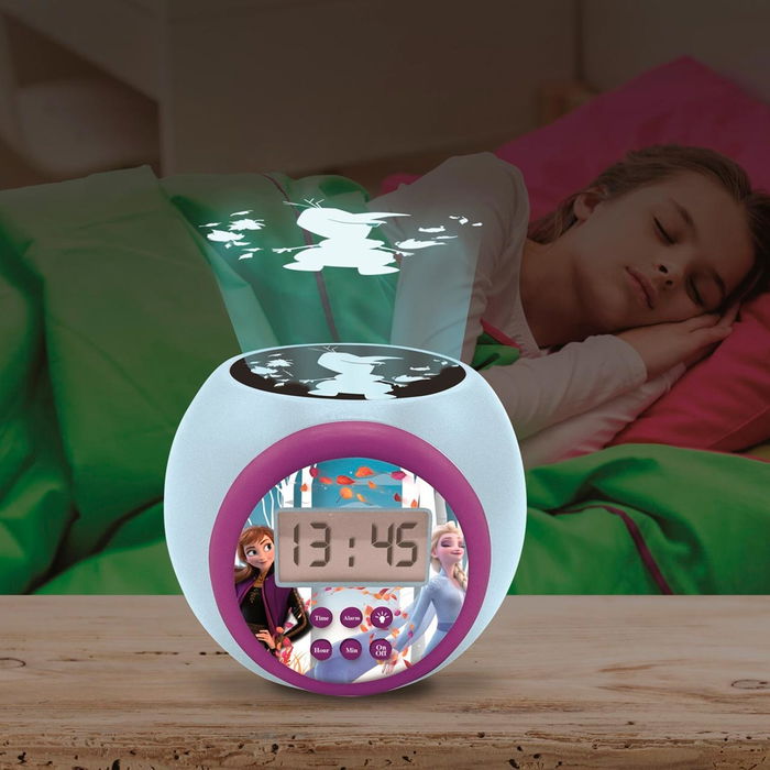 Lexibook Reloj Despertador Proyector Frozen RL977FZ