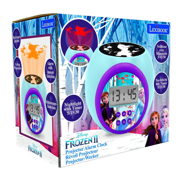 Lexibook Reloj Despertador Proyector Frozen RL977FZ