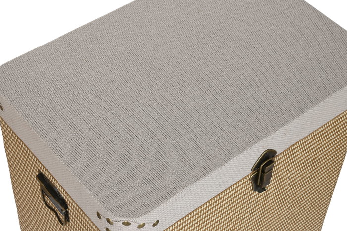 DKD Home Decor Baúl Tradicional Set de 3 Piezas, Beige Natural, 40 x42 x42 cm DKD Home Decor Baúl Tradicional Set de 3 Piezas, Beige Natural, 40 x42 x42 cm