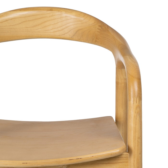 Silla Natural Madera de Olmo Salón 55 X 60 X 77 cm