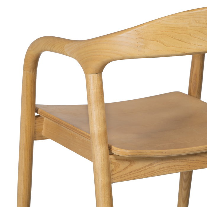 Silla Natural Madera de Olmo Salón 55 X 60 X 77 cm