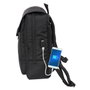 Safta Mochila Premium F.C. Barcelona con Solapa para Portátil 13,3'' y USB Black
