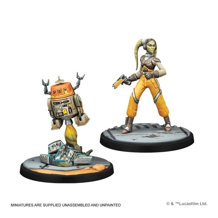 Atomic Mass Games Star Wars Shatterpoint SWP44 - Expansión Squad Pack Make the Impossible Possible con Hera Syndulla, Sabine Wren y Chopper para Juego de Miniaturas