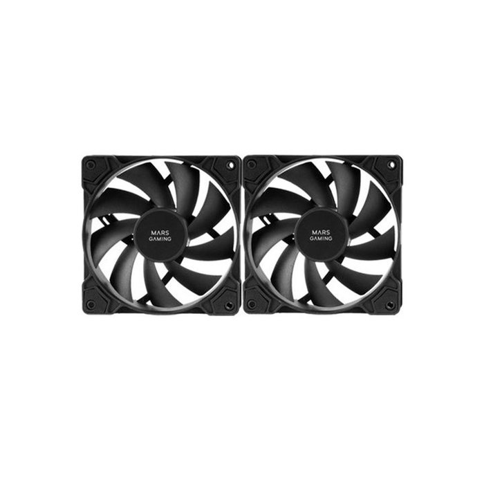 Mars Gaming Pack 2 Ventiladores MF-PWMX2 12cm Negro