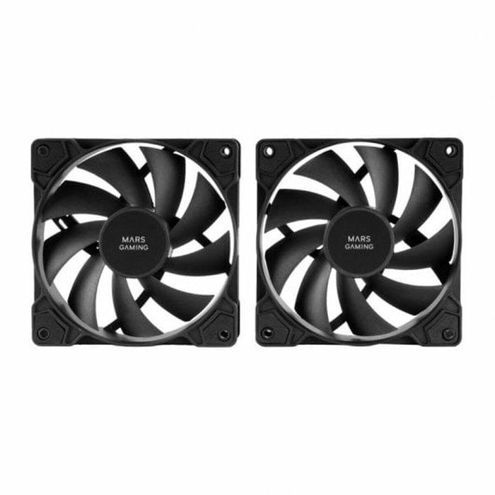 Mars Gaming Pack 2 Ventiladores MF-PWMX2 12cm Negro