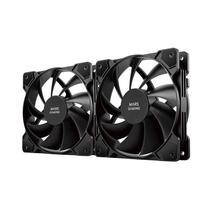 Mars Gaming Pack 2 Ventiladores MF-PWMX2 12cm Negro