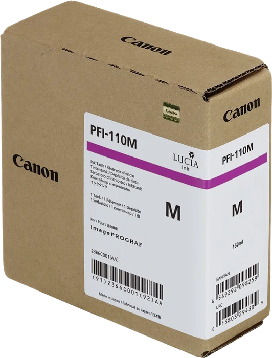 Canon PFI-110M Magenta 160 ml (2366C001) Cartucho de Tinta Original Canon PFI-110M Magenta 160 ml (2366C001) Cartucho de Tinta Original
