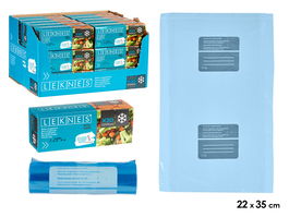 Leknes Bolsa Congelación Mediana 30uds 22x35cm Azul Translucido Polietileno Uso Alimentario (Set de 30)