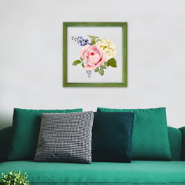 Wallity CAM2766714502 Cuadro Decorativo Enmarcado Cristal y Madera 32 x 32 cm