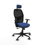 PIQUERAS Y CRESPO Silla de oficina Alfera, Mecanismo Sincro, Azul marino/Negro