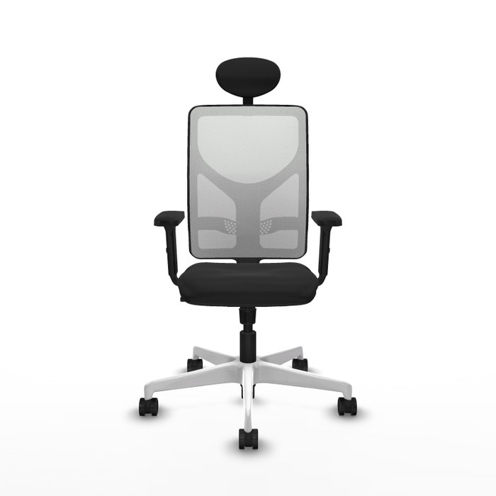 PIQUERAS Y CRESPO Silla de oficina Motilla con mecanismo Sincro, Blanco y Negro PIQUERAS Y CRESPO Silla de oficina Motilla con mecanismo Sincro, Blanco y Negro